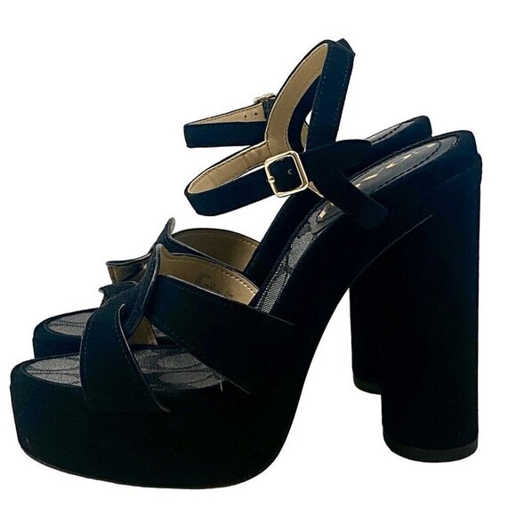 Coach Black Ankle Strap Heels - Picture 3 of 12